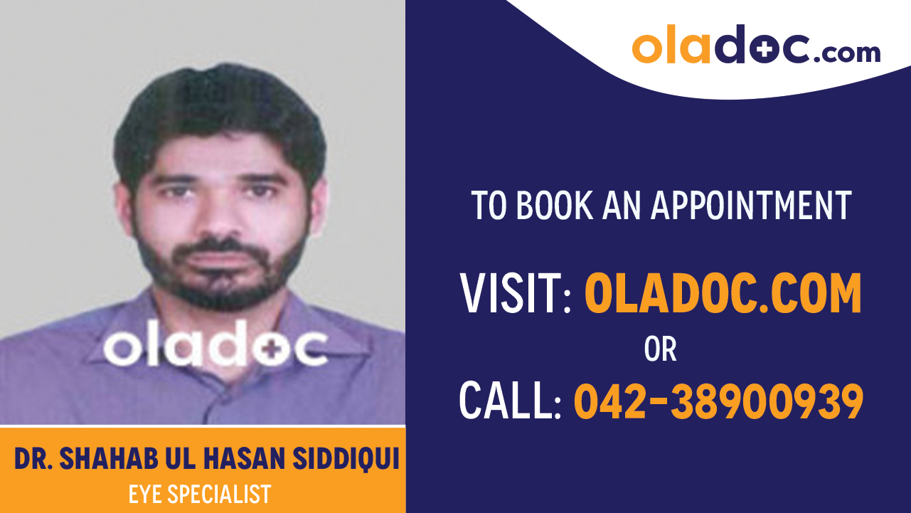 Book appointment with Dr. Shahab Ul Hasan Siddiqui-best Eye Specialist in  Karachi